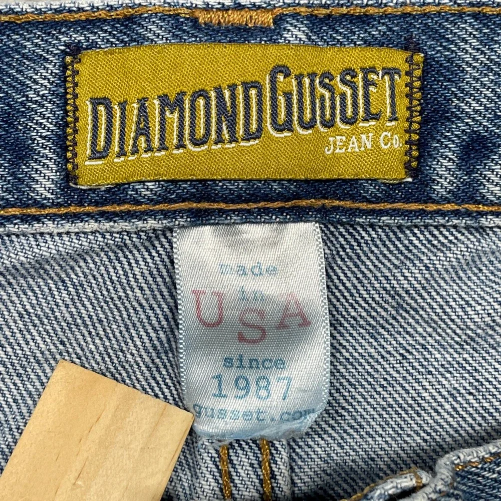Diamond Gusset Jean Co‎ Regular Fit Mens 40x32 Blue Denim Jeans Made in USA